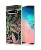iMoshion Design hoesje voor de Samsung Galaxy S10 - Jungle - Groen / Roze