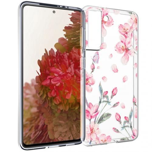 iMoshion Design hoesje voor de Samsung Galaxy S21 - Bloem - Roze