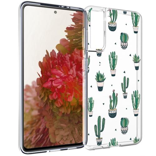 iMoshion Design hoesje voor de Samsung Galaxy S21 - Cactus - Groen