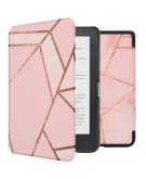 iMoshion Design Slim Hard Case Booktype voor de Kobo Clara HD - Pink Graphic