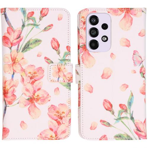 iMoshion Design Softcase Book Case voor de Samsung Galaxy A33 - Blossom Watercolor