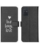 iMoshion Design Softcase Book Case voor de Samsung Galaxy A71 - Live Laugh Love