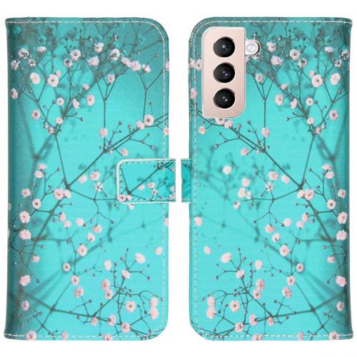 iMoshion Design Softcase Book Case voor de Samsung Galaxy S21 Plus - Bloesem
