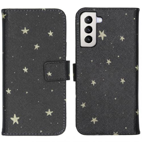 iMoshion Design Softcase Book Case voor de Samsung Galaxy S21 Plus - Stars Gold