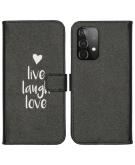iMoshion Design Softcase Book Case voor Samsung Galaxy A52(s) (5G/4G) - Live Laugh Love
