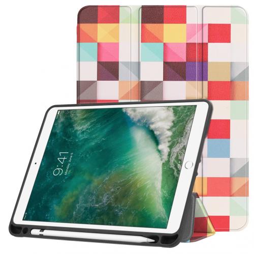 iMoshion Design Trifold Bookcase voor de iPad (2018) / (2017) / Air (2) - Kleurtjes