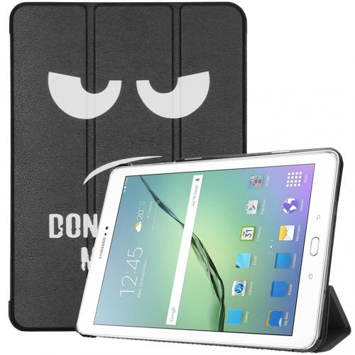 iMoshion Design Trifold Bookcase voor de Samsung Galaxy Tab S2 9.7 - Don't touch