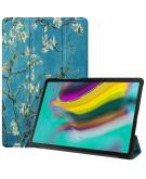 iMoshion Design Trifold Bookcase voor de Samsung Galaxy Tab S5e - Green Plant Design
