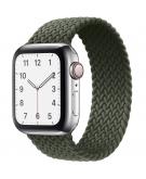 iMoshion Gevlochten nylon bandje voor de Apple Watch Series 1-7 / SE - 38/40/41 mm - Groen
