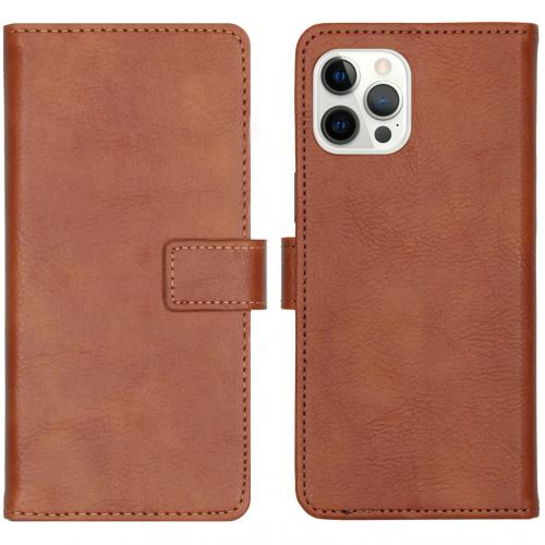 iMoshion Luxe Booktype voor de iPhone 12 Pro Max - Bruin