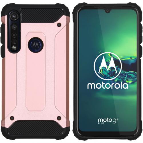 iMoshion Rugged Xtreme Backcover voor de Motorola Moto G8 Plus - Rosé Goud