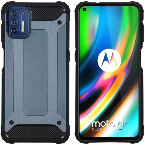 iMoshion Rugged Xtreme Backcover voor de Motorola Moto G9 Plus - Donkerblauw