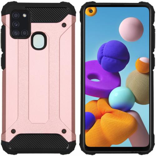 iMoshion Rugged Xtreme Backcover voor de Samsung Galaxy A21s - Rosé Goud