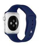 iMoshion Siliconen bandje voor de Apple Watch Series 1-7 / SE - 38/40/41 mm - Donkerblauw