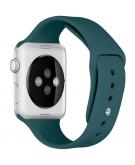 iMoshion Siliconen bandje voor de Apple Watch Series 1-7 / SE - 38/40/41 mm - Donkergroen