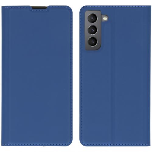 iMoshion Slim Folio Book Case voor de Samsung Galaxy S21 - Donkerblauw