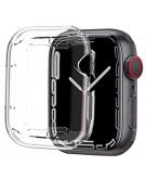 iMoshion Softcase + Screenprotector voor de Apple Watch Serie 7 - 41 mm - Transparant