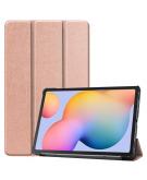 iMoshion Trifold Bookcase voor de Samsung Galaxy Tab S6 Lite - Rosé Goud