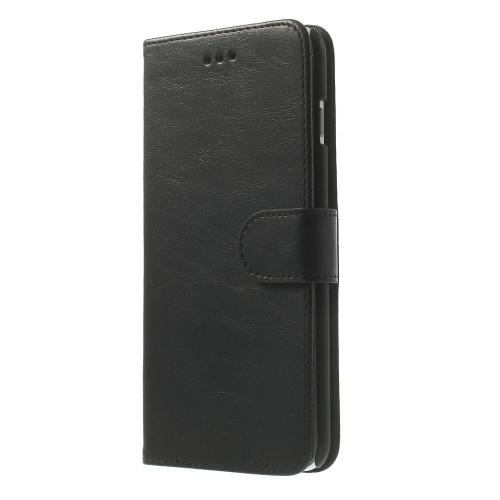 Javu - iPhone 6 Plus / 6s Plus Hoesje - Wallet Case Vintage Zwart