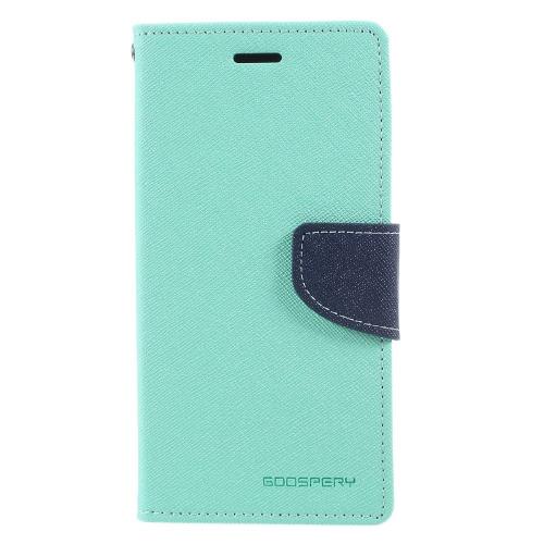 Mercury Goospery - iPhone Xs Hoesje - Wallet Case Canvas Mint Groen