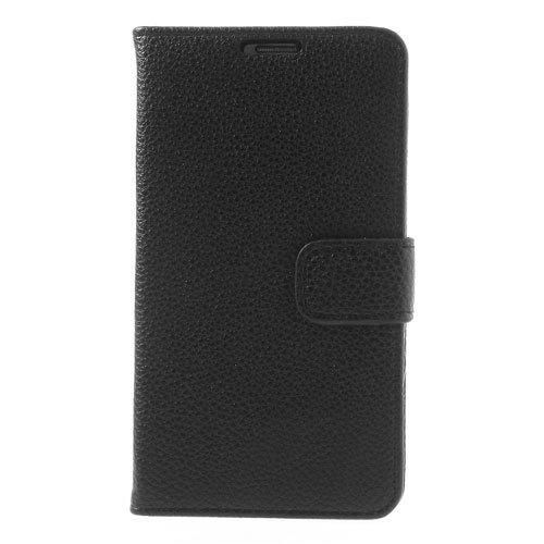 Mesh - Samsung Galaxy S5 Neo Hoesje - Wallet Case Lychee Zwart