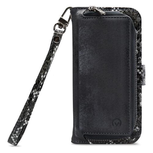 Mobilize - iPhone 11 Pro Hoesje - Uitneembare Gelly Wallet Case Slangen Zwart