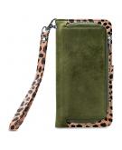 Mobilize - iPhone 6 / 6s Hoesje - Uitneembare Gelly Wallet Case Luipaard Donker Groen