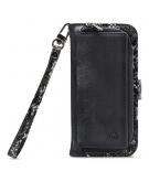 Mobilize - iPhone 8 Hoesje - Uitneembare Gelly Wallet Case Slangen Zwart