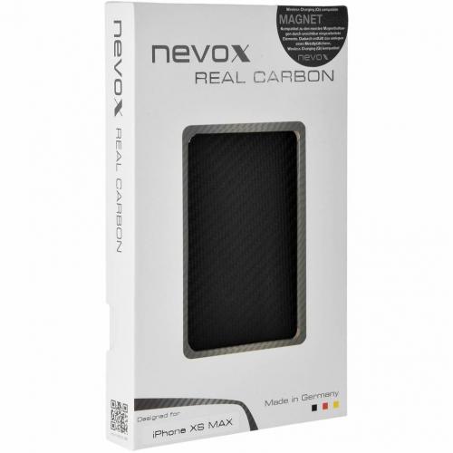Nevox Originele Magnet Carbon Back Cover Hoesje  Zwart