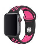 Nike Sport Band voor Apple Watch Series 1-7 / SE - 38/40/41 mm - Zwart / Roze