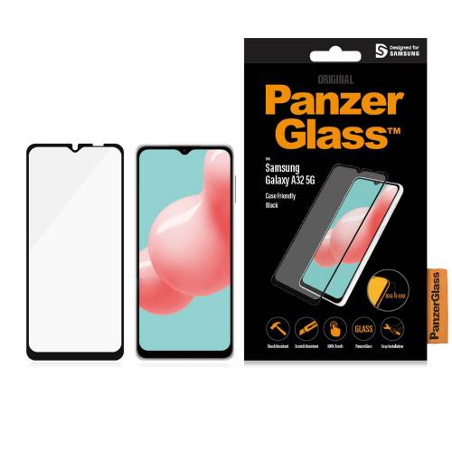 PanzerGlass Case Friendly Screenprotector voor de Samsung Galaxy A32 (5G) - Zwart