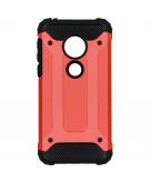 Rugged Xtreme Backcover voor de Motorola Moto G7 Play - Rood