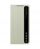 Samsung Clear View Standing Booktype voor de Galaxy S21 FE - Olive Green