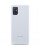 Samsung Silicone Backcover voor de Galaxy A71 - Zilver