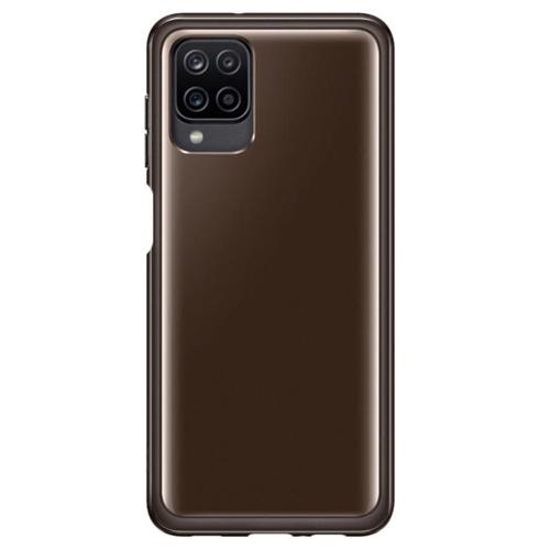 Samsung Silicone Clear Cover voor de Galaxy A12 - Zwart