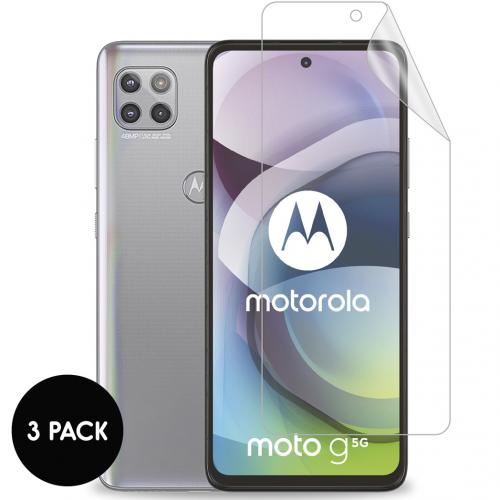 Screenprotector Folie 3 pack voor de Motorola Moto G 5G