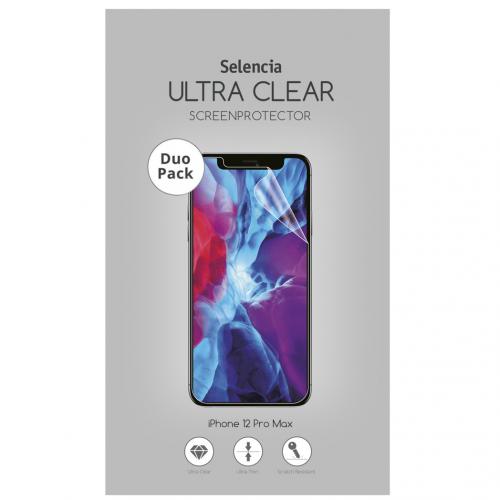 Selencia Duo Pack Ultra Clear Screenprotector voor de iPhone 12 Pro Max