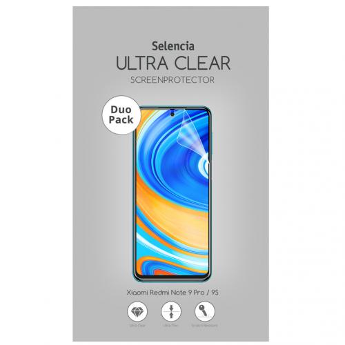Selencia Duo Pack Ultra Clear Screenprotector voor de Xiaomi Redmi Note 9 Pro / 9S
