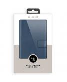 Selencia Echt Lederen Booktype voor de Samsung Galaxy A20e - Blauw