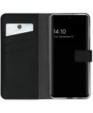 Selencia Echt Lederen Booktype voor de Samsung Galaxy A32 (4G) - Zwart