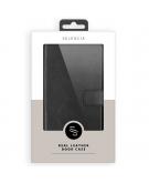 Selencia Echt Lederen Booktype voor de Samsung Galaxy A41 - Zwart