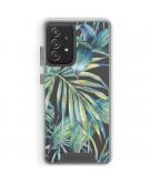 Selencia Fashion Extra Beschermende Backcover Galaxy A52(s) (5G/4G) - Green Jungle Leaves