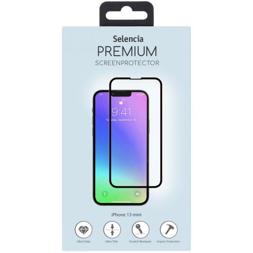 Selencia Gehard Glas Premium Screenprotector voor de iPhone 13 Mini - Zwart