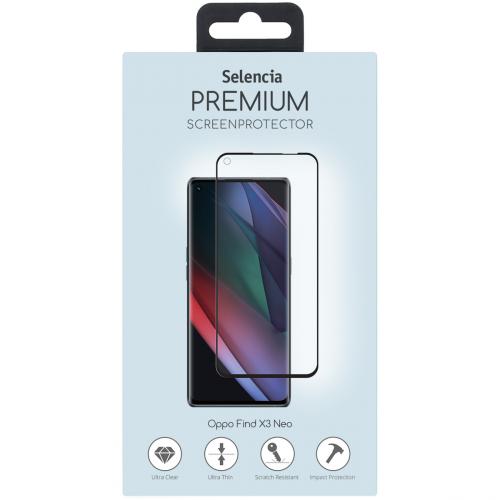 Selencia Gehard Glas Premium Screenprotector voor de Oppo Find X3 Neo - Zwart