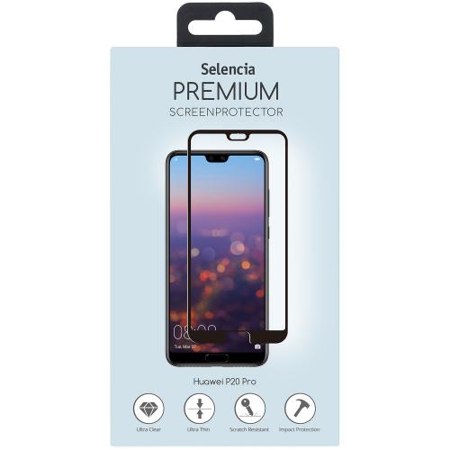 Selencia Gehard Glas Premium Screenprotector voor Huawei P20 Pro - Zwart