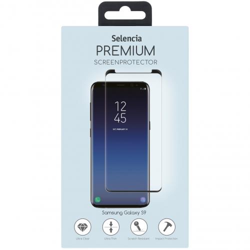 Selencia Gehard Glas Premium Screenprotector voor Samsung Galaxy S9 - Zwart