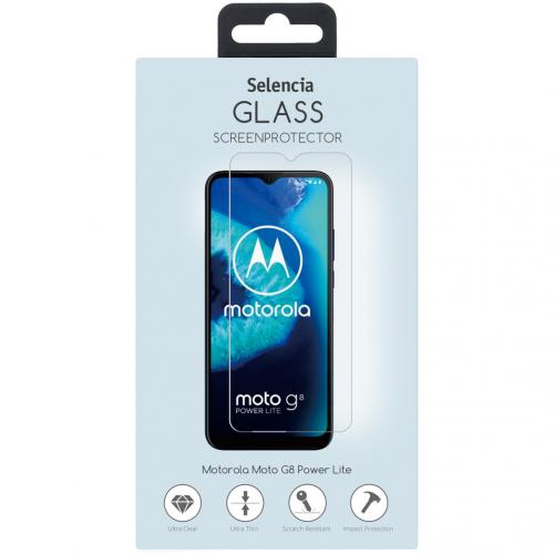 Selencia Gehard Glas Screenprotector voor de Motorola Moto G8 Power Lite