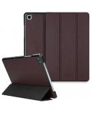 Selencia Kesia Slang Trifold Book Case voor de Samsung Galaxy Tab A7 - Donkerrood
