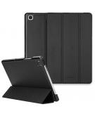 Selencia Kesia Slang Trifold Book Case voor de Samsung Galaxy Tab A7 - Zwart