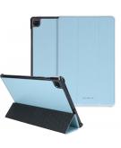 Selencia Nuria Vegan Lederen Trifold Book Case voor de Samsung Galaxy Tab S6 Lite - Blauw